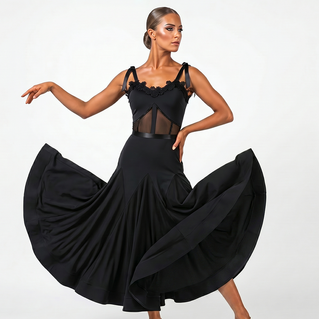 Customisable-Women's Sleeveless Modern Dance Performance Dress Ballroom Dance Dress