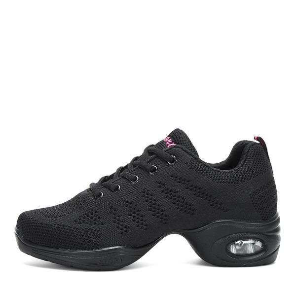 Women's Jazz Shoes Lace-up Dance Sneakers