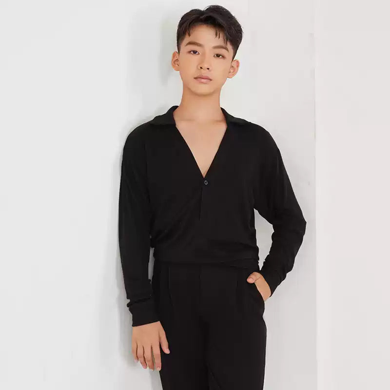 Z Boy’s Long-sleeved Dance Practice Tops Dancewear