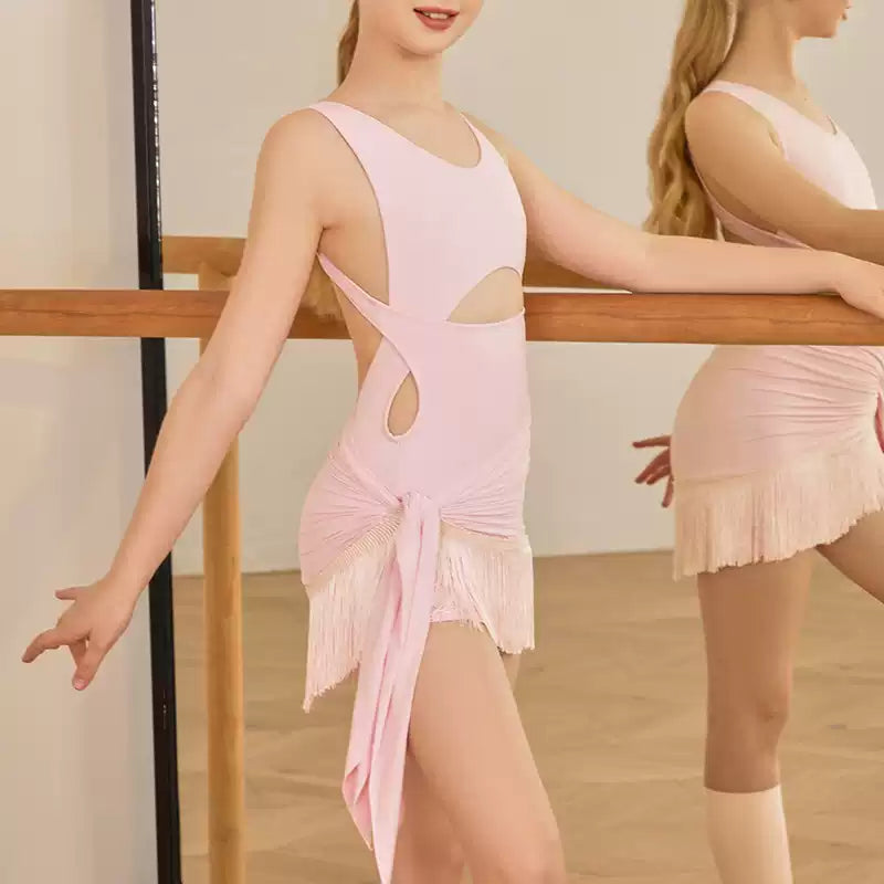 Z Girls Tassel Swing Dance Skirts Practice Dancewear