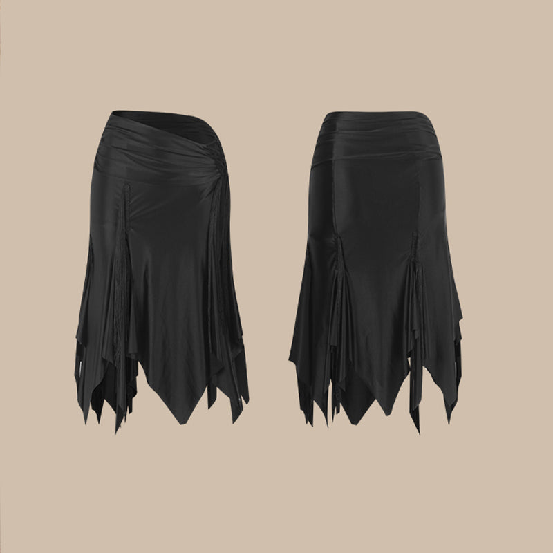 Z Women's Black Dance Skirt DanceWear Training Performance Skirts