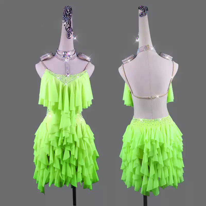 Customisable Women's Dance Dress Dance Wear Training Performance Dress