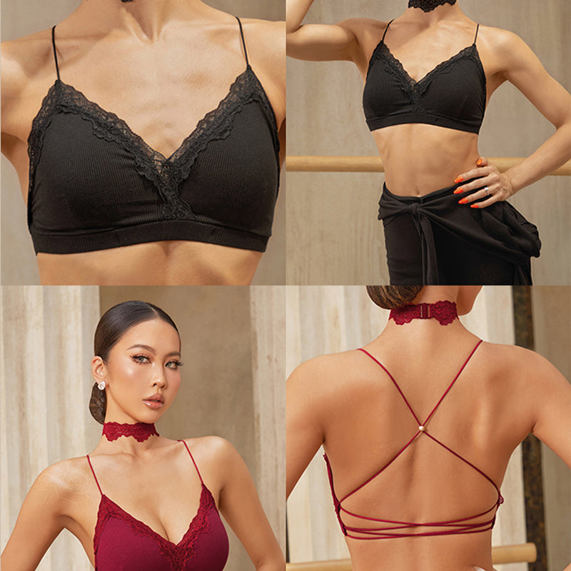 Z Women's Halter Latin Tops Practice Tops Latin DanceWear
