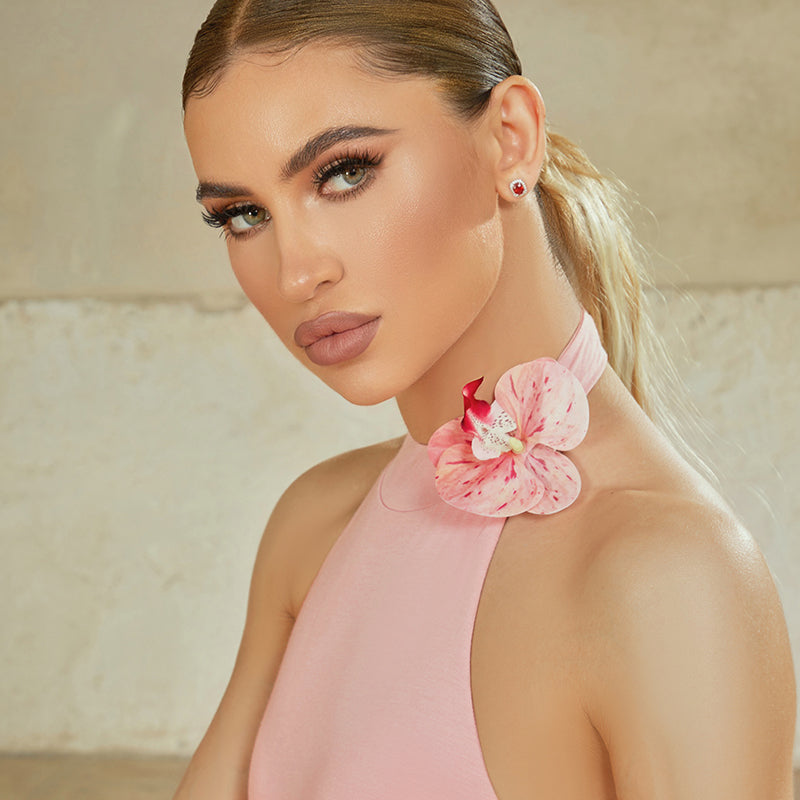 Z Women's  Flower Duckbill Clip Latin Dance Training Clothes Accessories