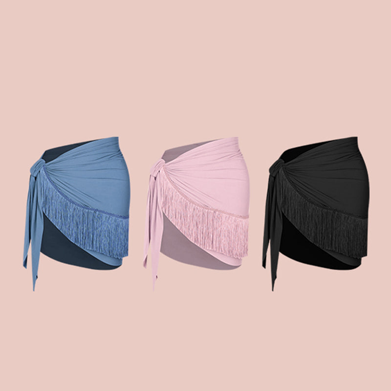 Z Girls Tassel Swing Dance Skirts Practice Dancewear