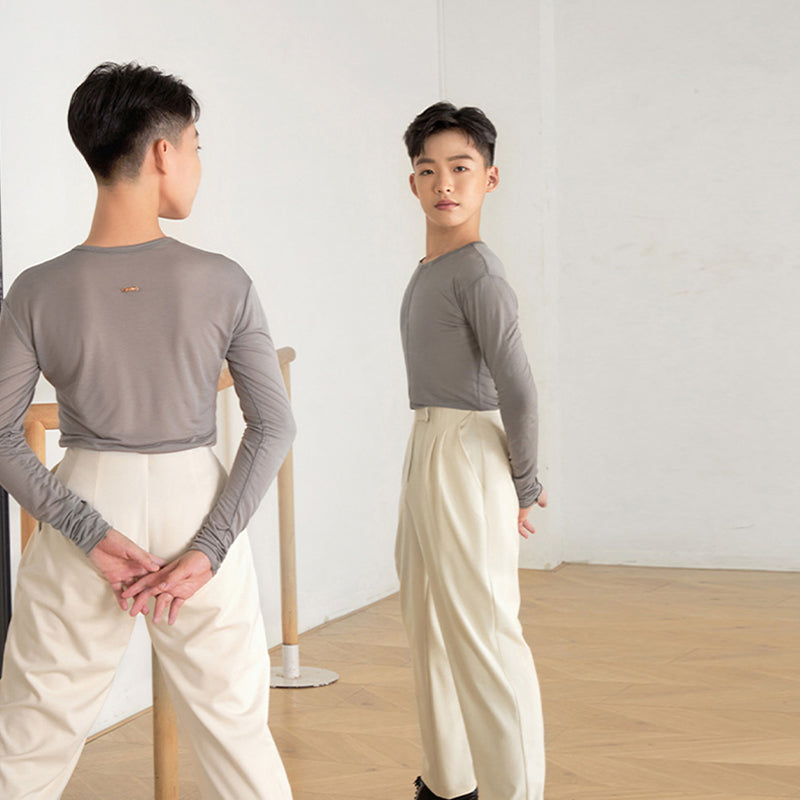 Z  Boy’s High-Waisted Dance Pants Latin Dance Practice Clothes