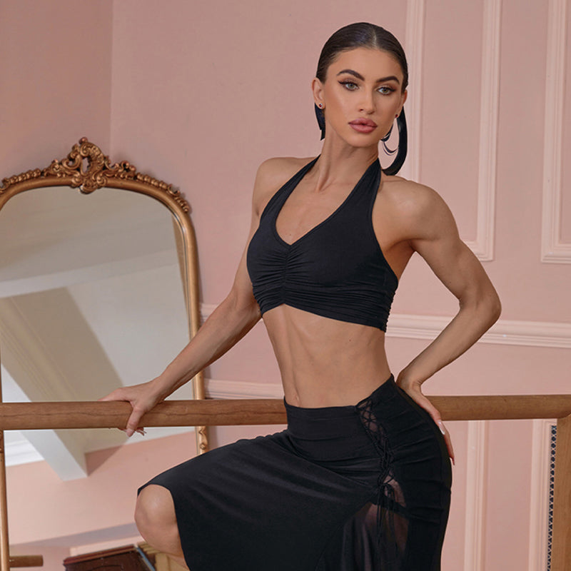 Z Women's Halter Tops Training Dance Tops DanceWear Dance Tops