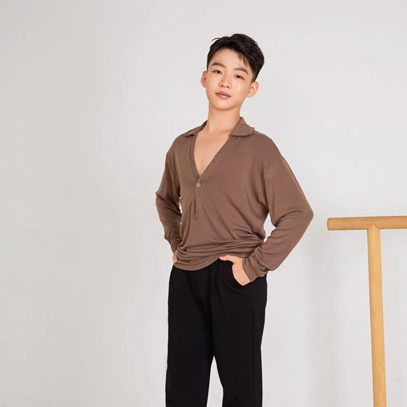 Z Boy’s Long-sleeved Dance Practice Tops Dancewear