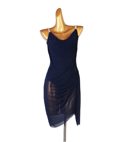 Customisable-Women's Rumba Spaghetti Straps Latin Dance Practice Dresses Performance Dresses