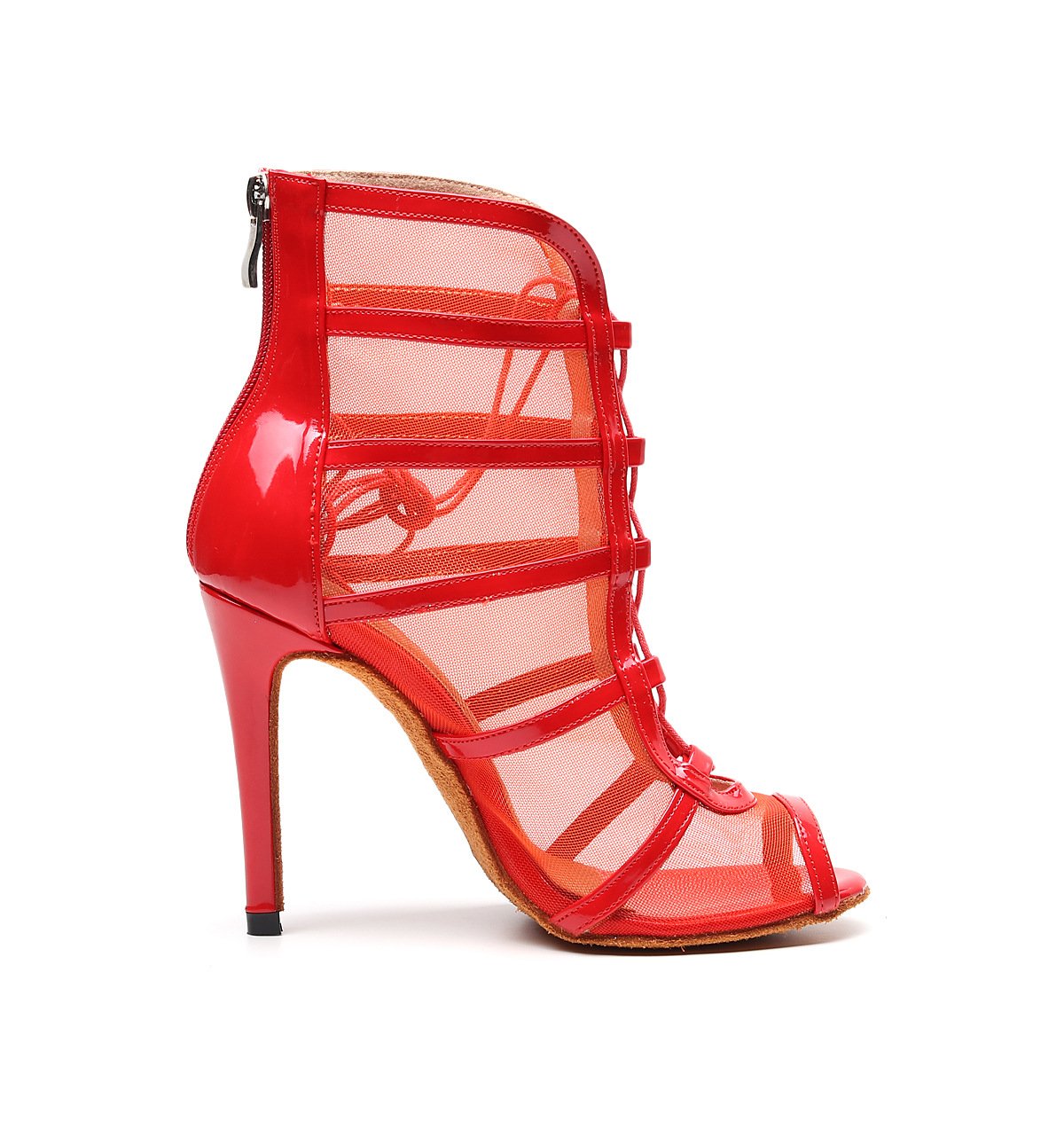 Women's Leatherette Customized Heels Dance Boots Jazz Salsa Dancing Shoes