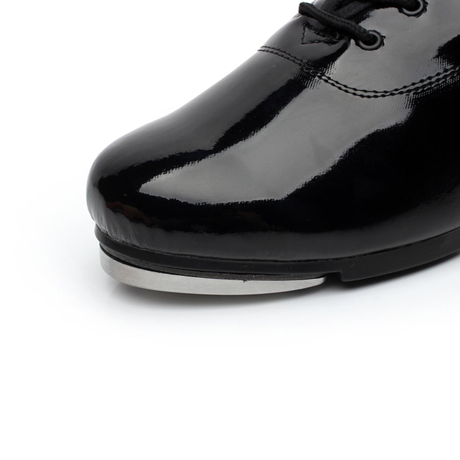 Women's Black 3cm Heel Lace-up Tap Shoes  Dance Shoes