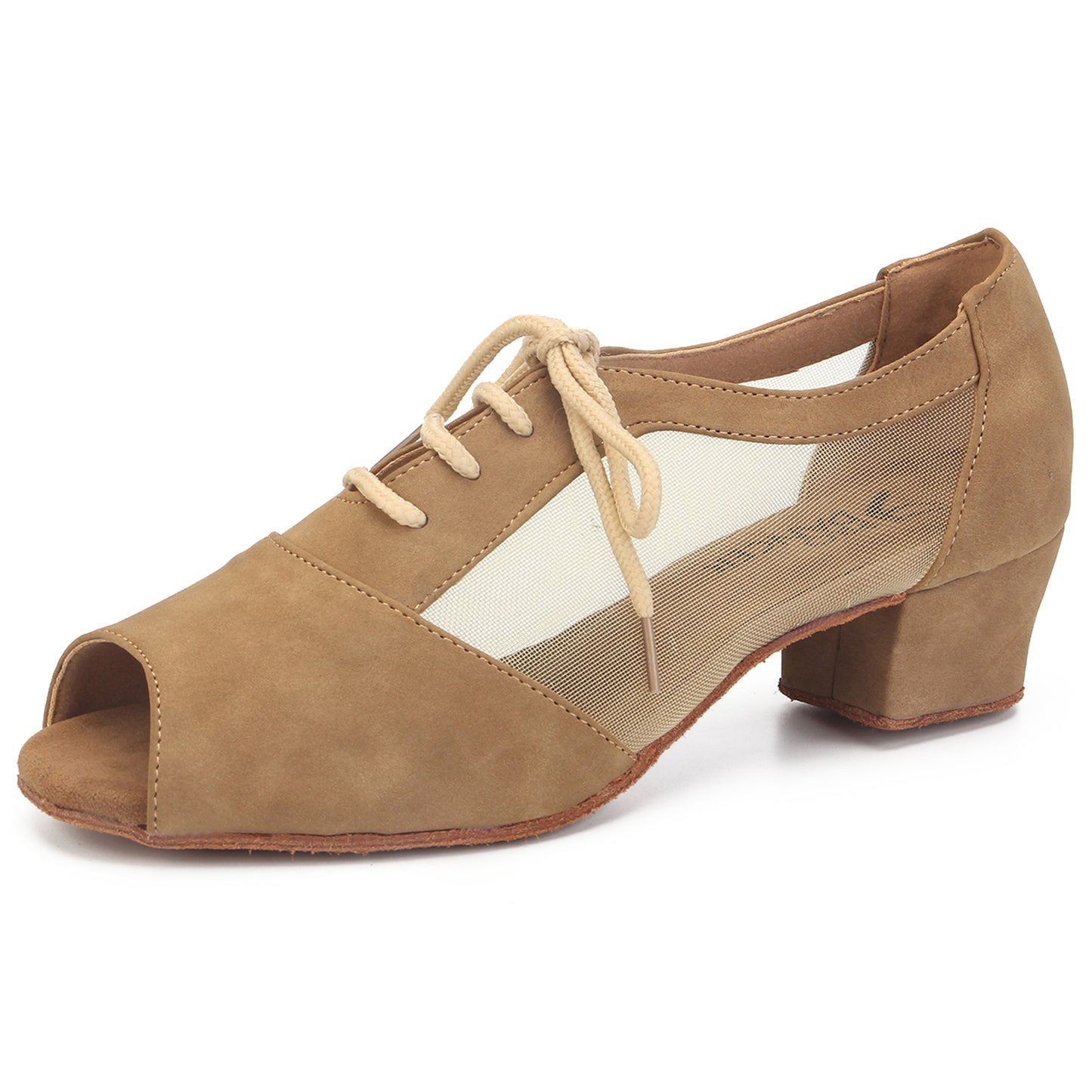 SHJ Women's Real Leather 4.5cm Heels Teaching & Practice Shoes Ballroom Dance Shoes