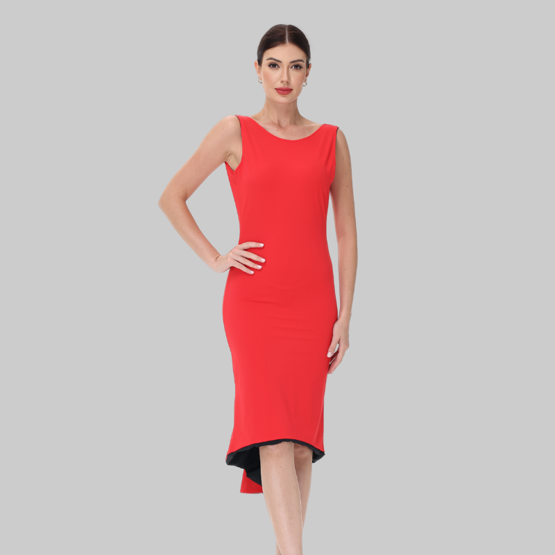Women's Performance Sleeveless Dance Dress for Milonga & Parties Tango Dress