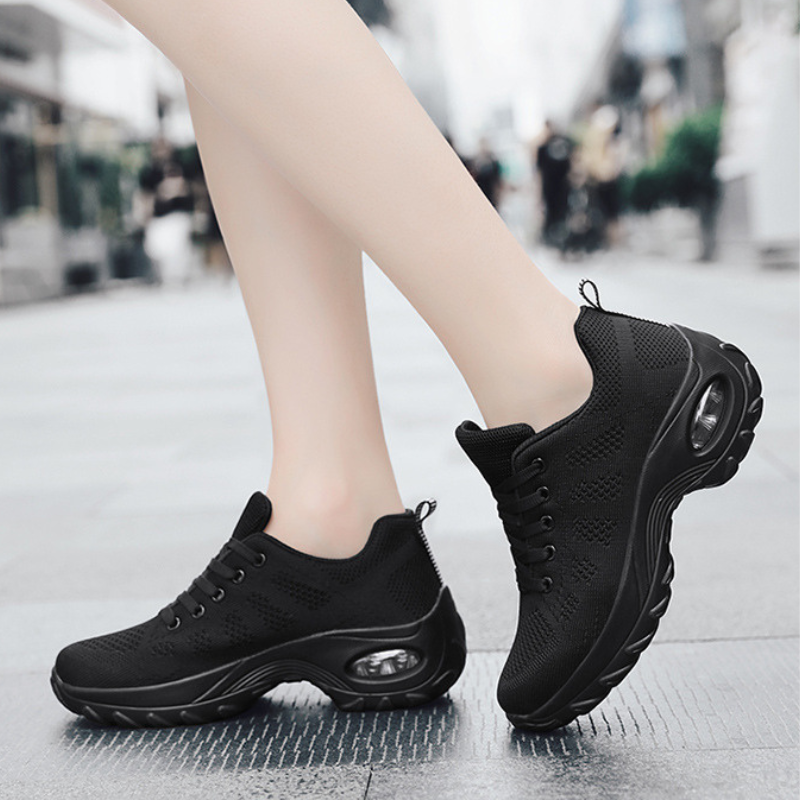 Women's Mesh Jazz Shoes Lace-up Dance Sneakers