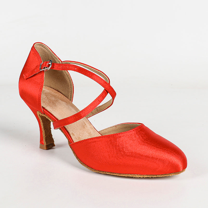 Women's Satin 4.5/7.5cm Heels Ballroom Dance Shoes Modern Dance Shoes