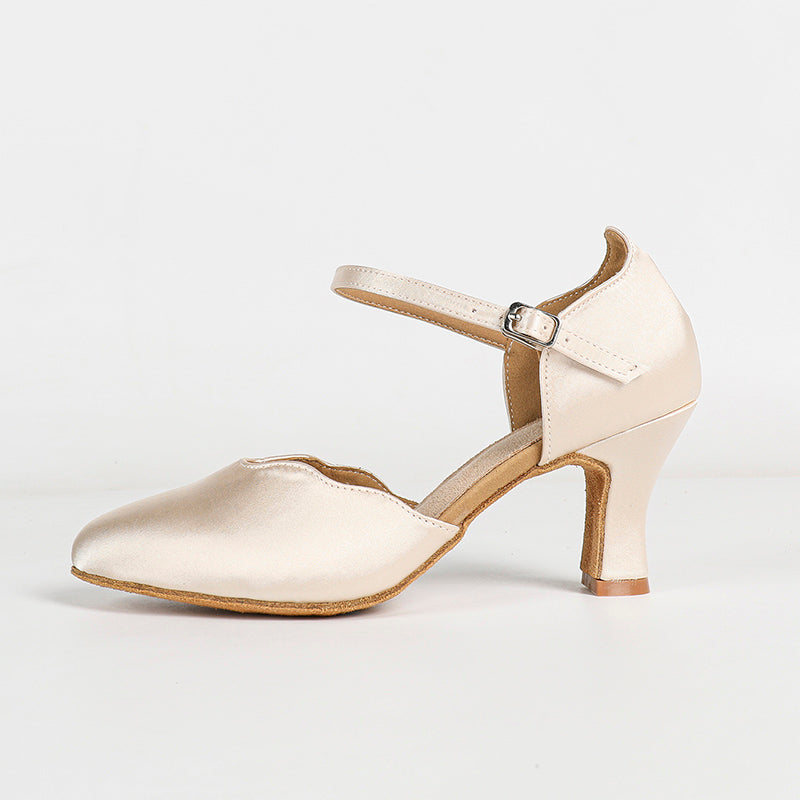 Women's Satin Customized Heel Ballroom Dance Shoes Modern Dance Shoes
