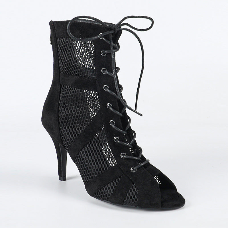 DS Women's Rubber Sole Customized Dance Heels Boots Salsa Jazz Dance Shoes