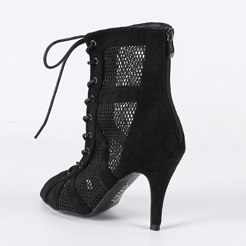 DS Women's Rubber Sole Customized Dance Heels Boots Salsa Jazz Dance Shoes