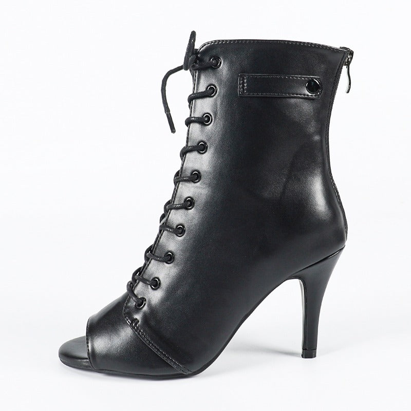 DS Women's Rubber Sole Customized Heel Dance Heels DanceBoots Salsa Jazz Dance Shoes