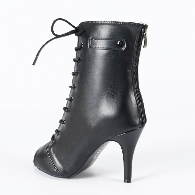 DS Women's Rubber Sole Customized Heel Dance Heels DanceBoots Salsa Jazz Dance Shoes
