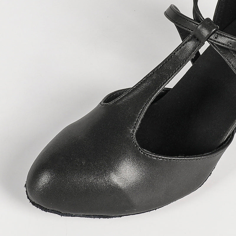 HW Women's Real Leather Customized Heels Ballroom Dance Shoes Character Shoes