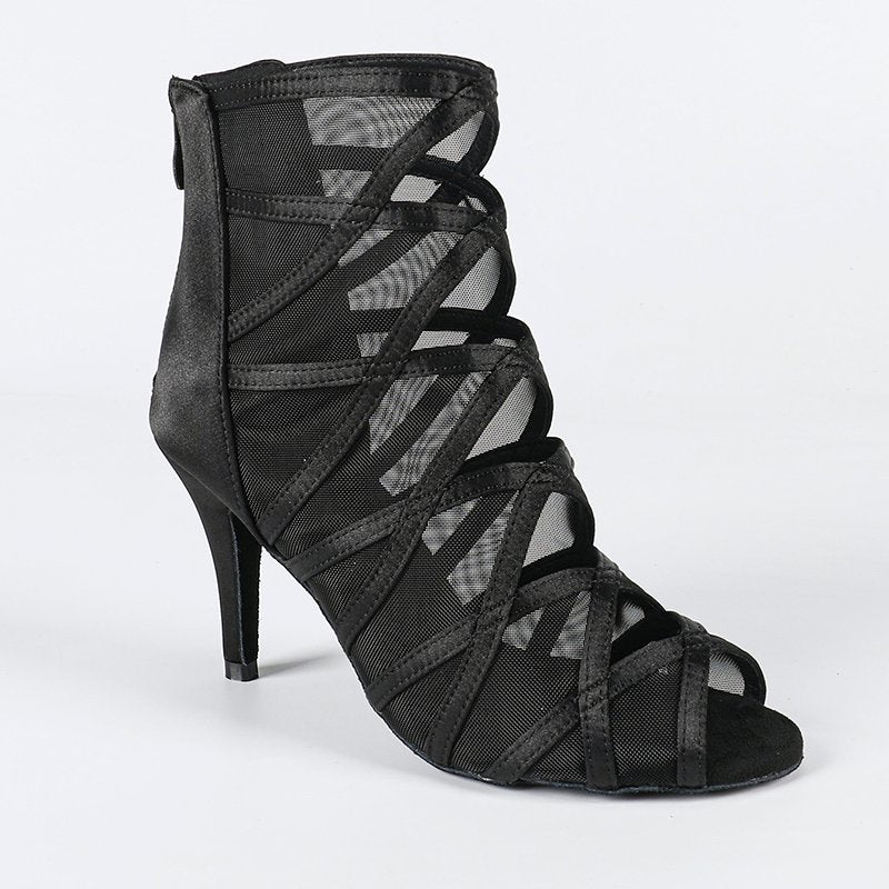 DS Women's Lace Customized Heel Heels Dance Boots Jazz Salsa Dancing Shoes
