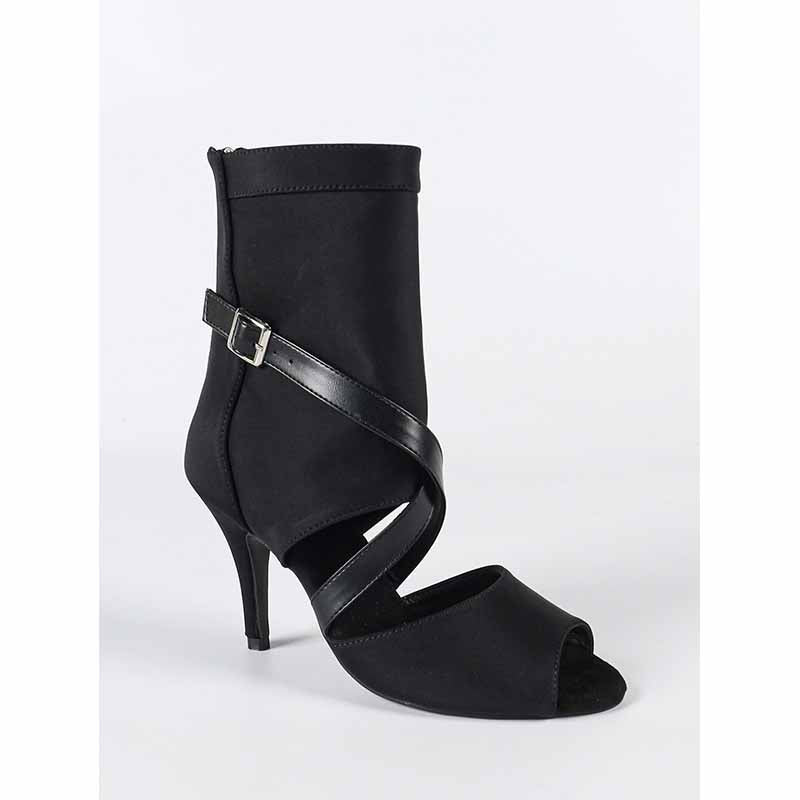 DS Women's Stretch Cloth Customized Heel Rubber Sole Heels Dance Boots Jazz Dancing Shoes