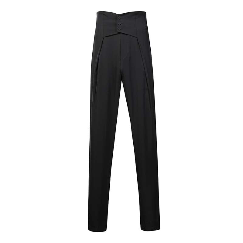 Z Men's Retro High-Waisted Dance Pants Latin Dance Practice Clothes