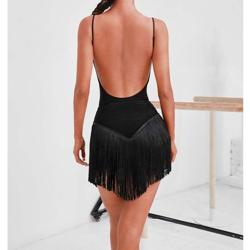 Z Women's Tassels Latin Dance Skirt Dance Wear Training Performance Skirts