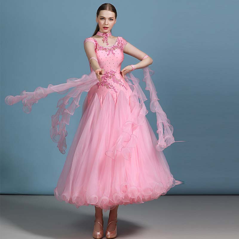 DS Women's Modern Waltz Dress Ballroom Dress Swing Dress Competition