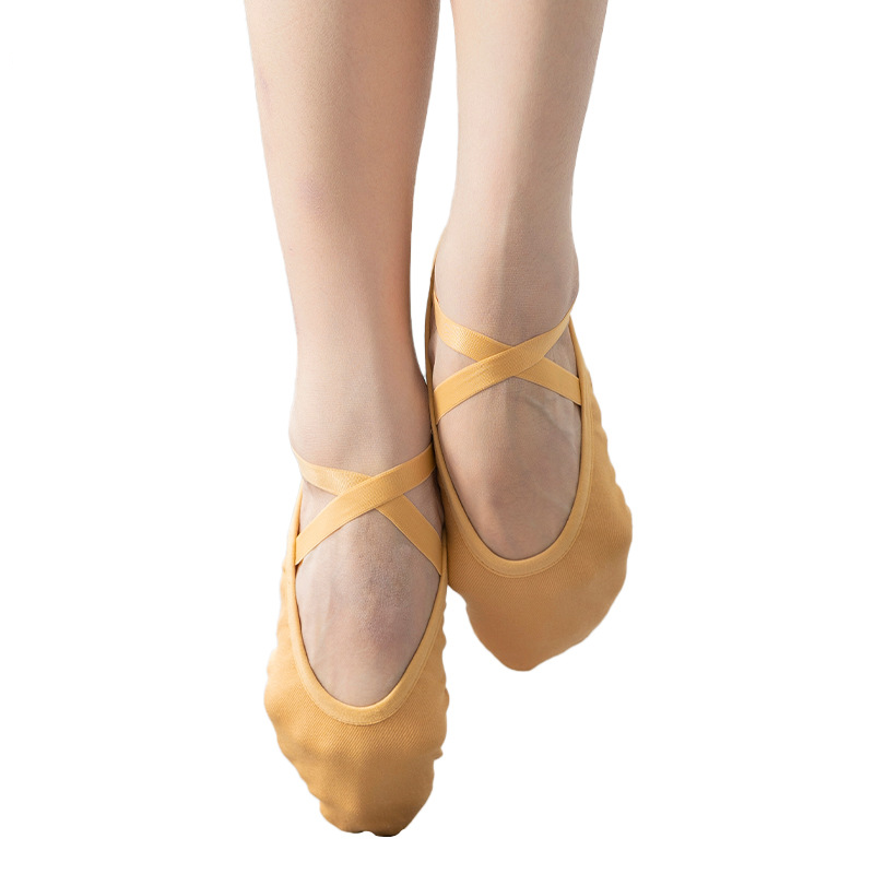 WY Women's Canvas Split-Sole Ballet Shoes