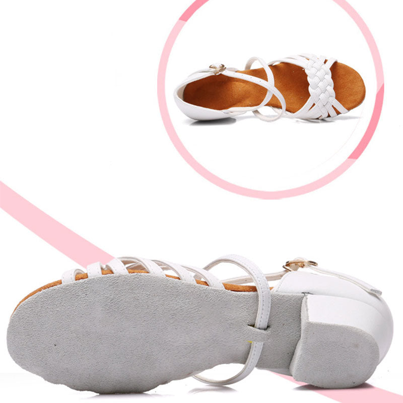 KCDANCE Women's Satin 3.5cm Heel Ballroom Dance Shoes Latin Shoes