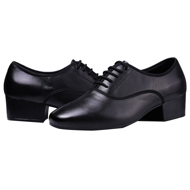 KCDANCE Men's Black Leatherette 4cm Heels Ballroom Dance Shoes Modern Dance Shoes