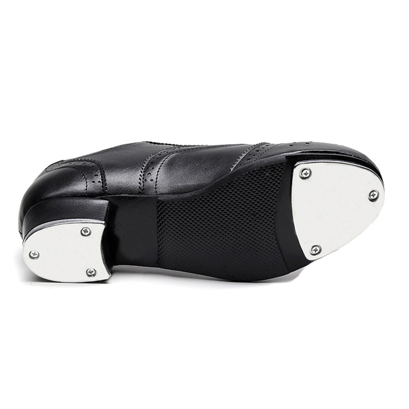 Unisex Microfiber Leather Flats Tap Dance Shoes