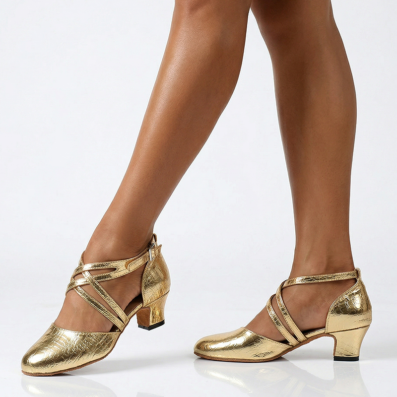 Women's Leatherette Customized Heel Ballroom Dance Shoes Modern Shoes