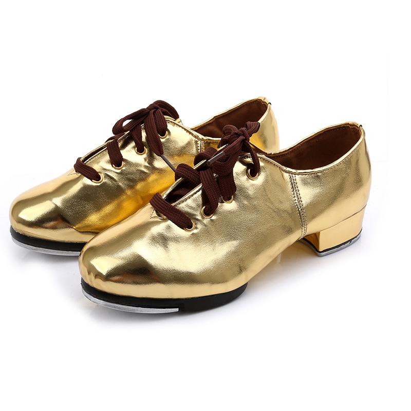 Women's Leatherette 3cm Heels Modem With Lace-up Tap Shoes