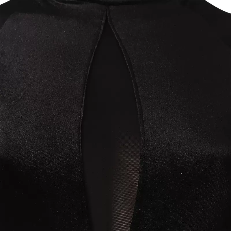 Customisable-Women's Black High Neck DanceWear Dance Dress Performance Wear