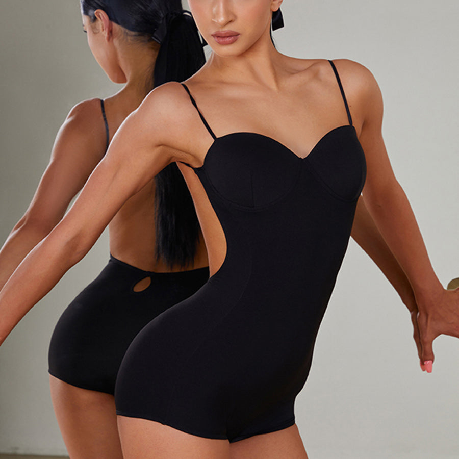 Z Women's Sling Backless Dance Tops Bodysuit Leotards Practice DanceWear