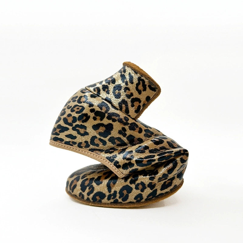 KCDANCE Women's Leopard Print Velvet 5cm Heel With Lace-up Teaching & Practice Dance Shoes