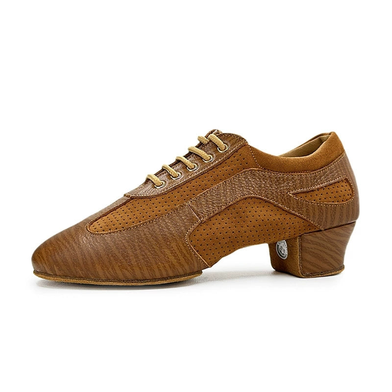 KCDANCE Women's Suede 3.5cm Heel With Lace-up Teaching & Practice Dance Shoes
