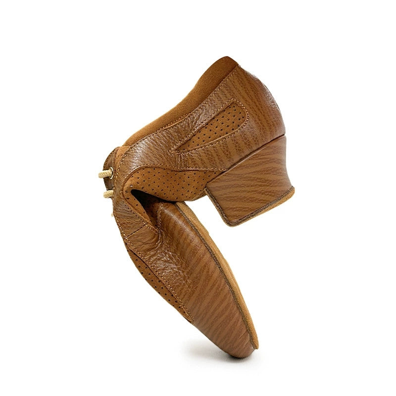 KCDANCE Women's Suede 3.5cm Heel With Lace-up Teaching & Practice Dance Shoes