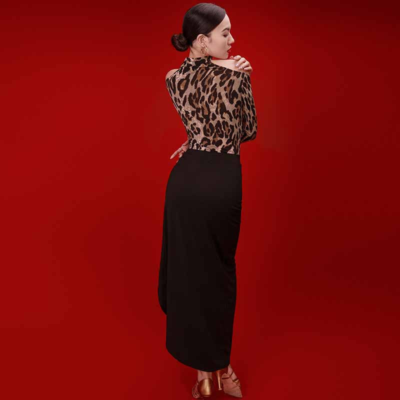 HC Women's  Latin Dance Skirt Dance Wear Training Performance Skirt