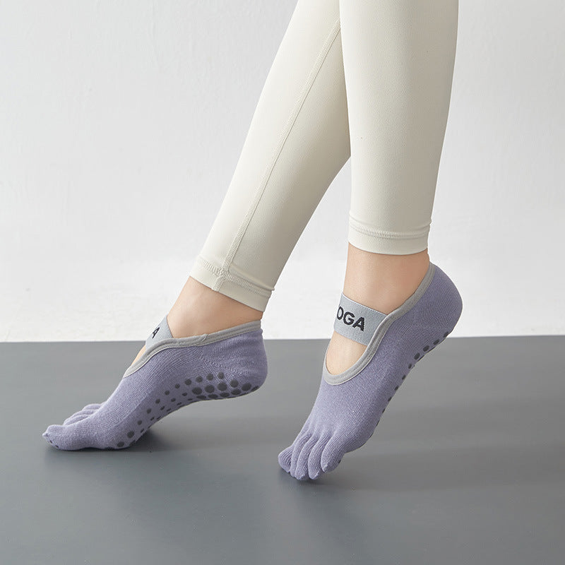 Full-Toe Yoga Pilates Grip Five-ToeSocks
