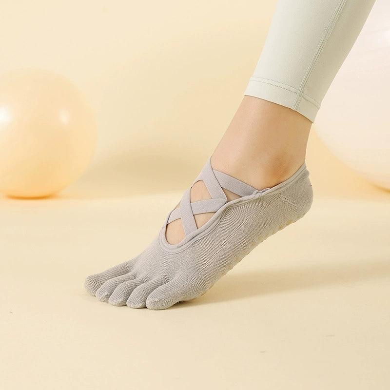 Full-Toe Yoga Pilates Grip Five-ToeSocks