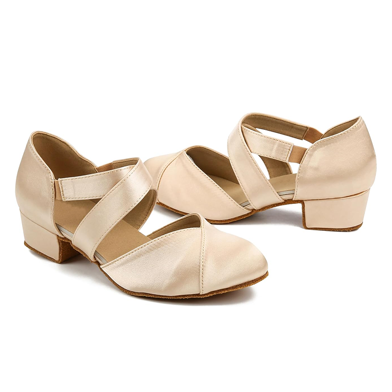 DS Women's Satin 3.5cm/6cm Heels Ballroom Dance Shoes Swing Dance Shoes
