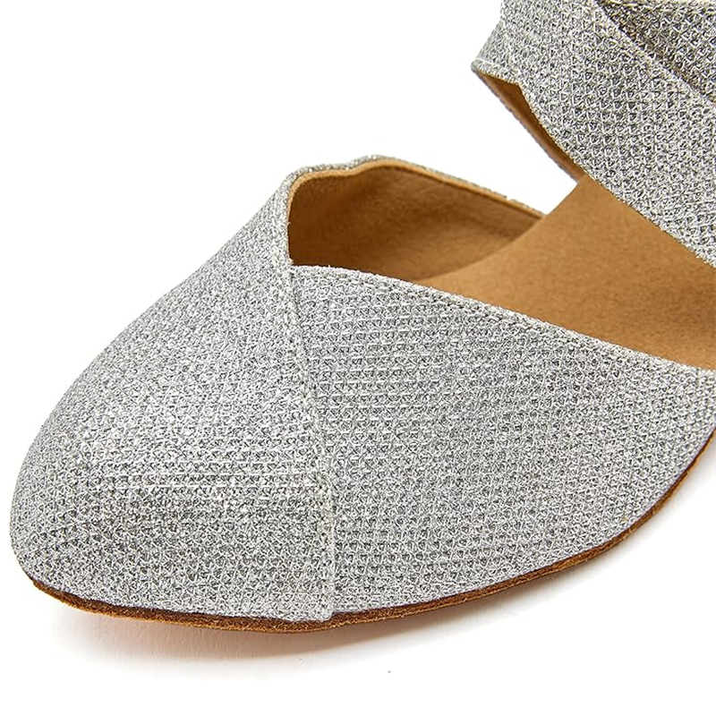DS Women's Glitter 3.5cm Heels Ballroom Dance Shoes Swing Dance Shoes