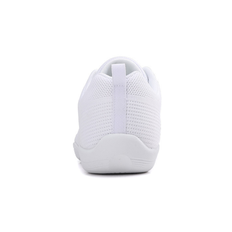 Women's White Mesh Jazz Shoes Lace-up Dance Sneakers