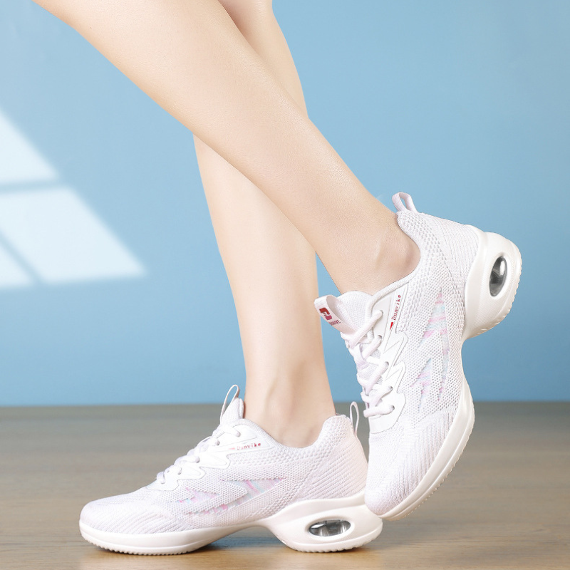 Women's Jazz Shoes Lace-up Dance Sneakers