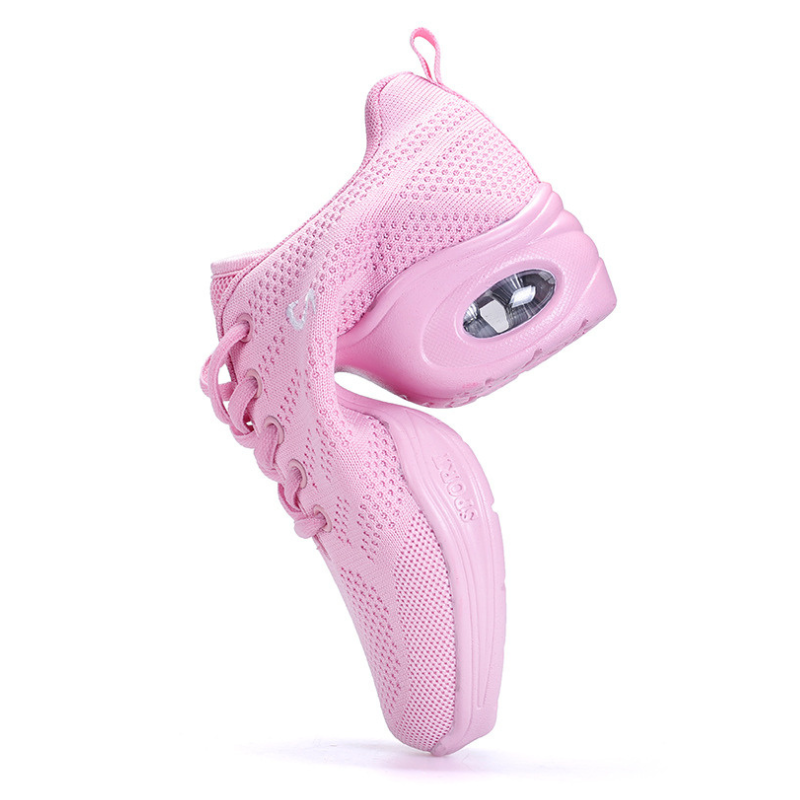Women's Mesh Jazz Shoes Lace-up Dance Sneakers