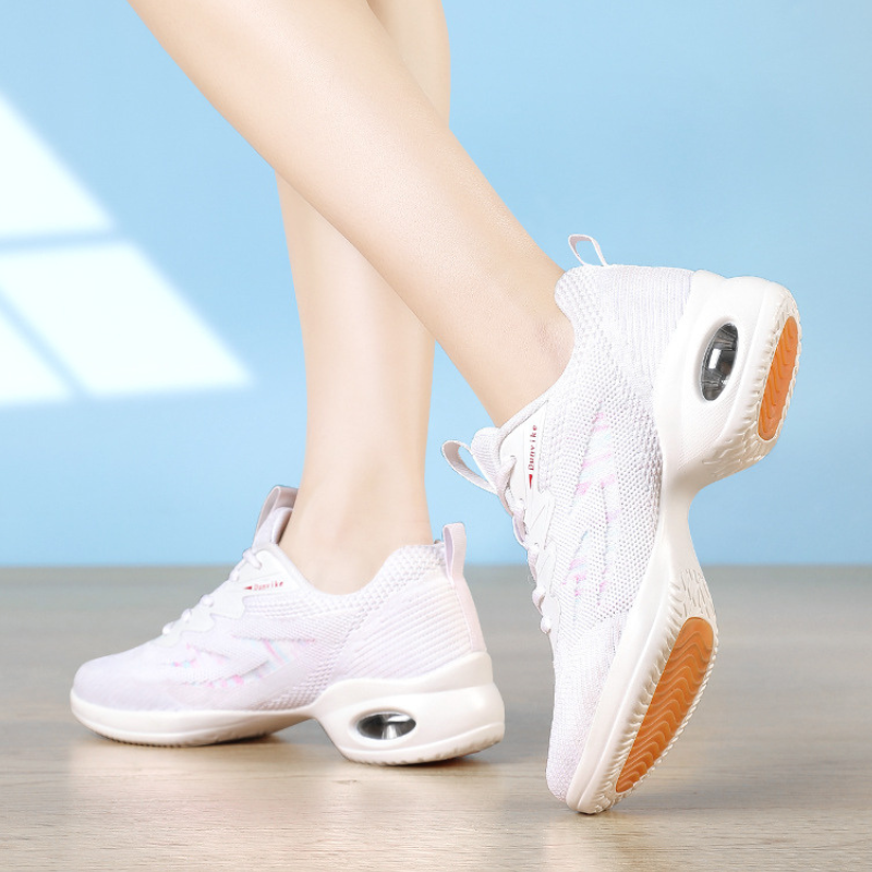 Women's Jazz Shoes Lace-up Dance Sneakers